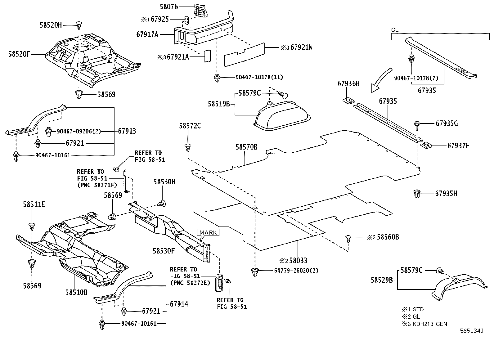 67771-26250 RETAINER, FLOOR CARPET product image