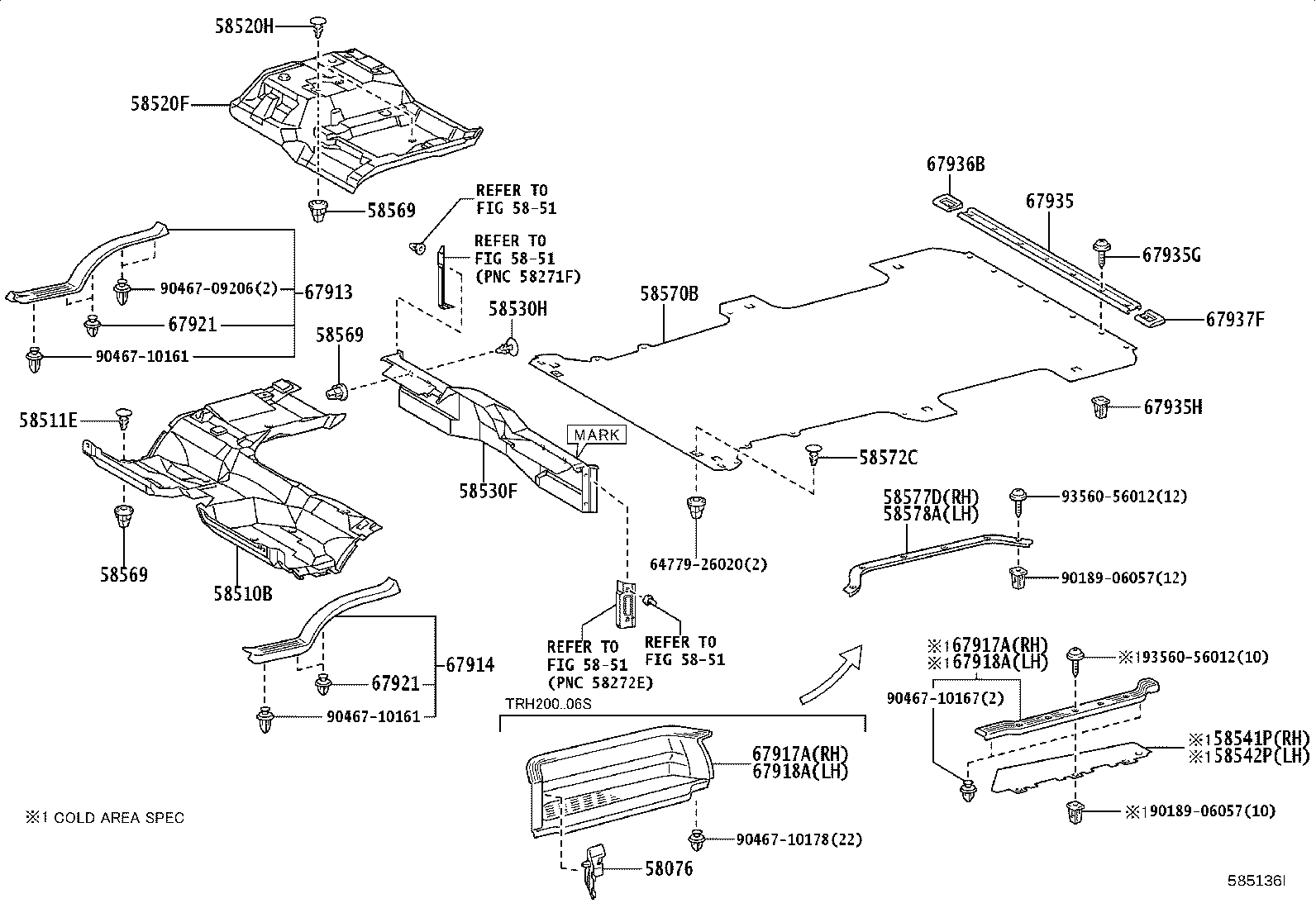 67771-26250 RETAINER, FLOOR CARPET product image