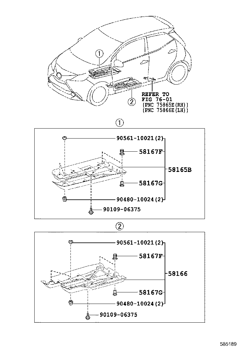 58307-0H030 PANEL SUB-ASSY, BODY LOWER BACK product image