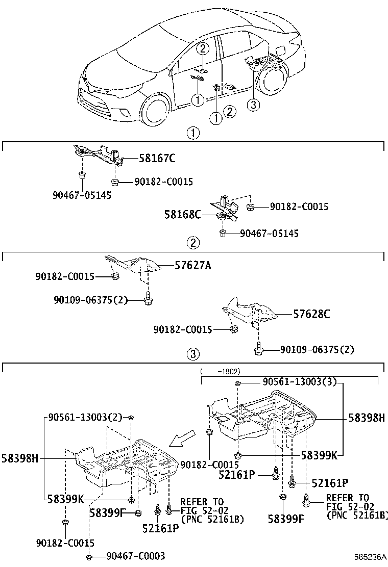 58166-02080 COVER, FRONT FLOOR, LH product image