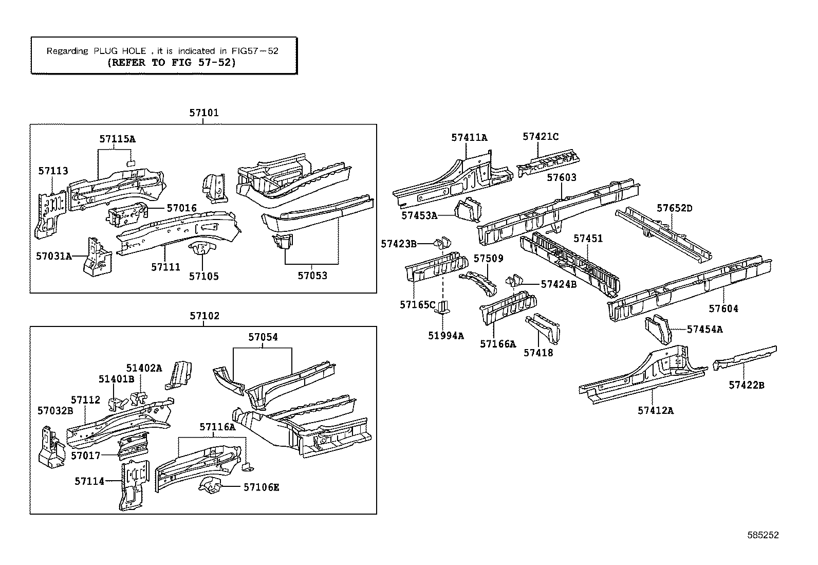 51992-28060 HANGER, EXHAUST PIPE, SUPPORT, NO.4 product image