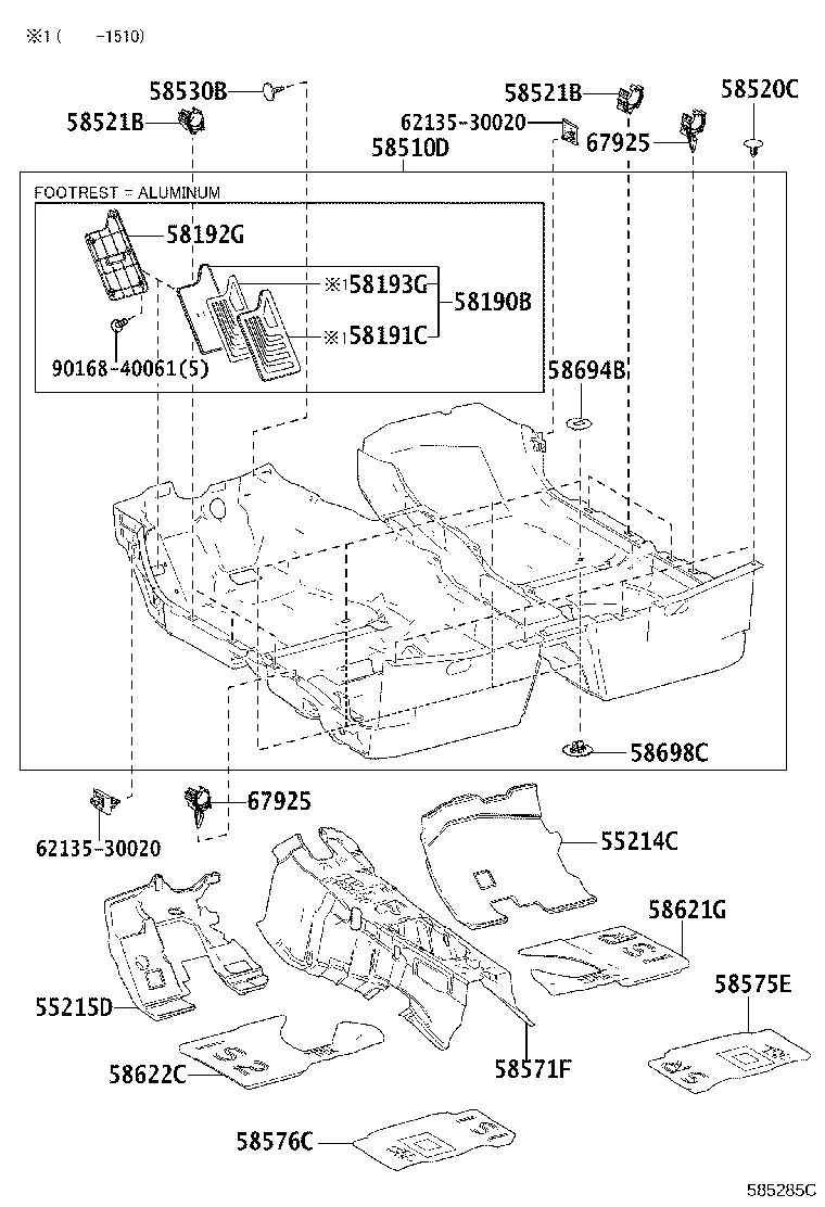 58192-24040 PANEL, FOOTREST, NO.2 product image