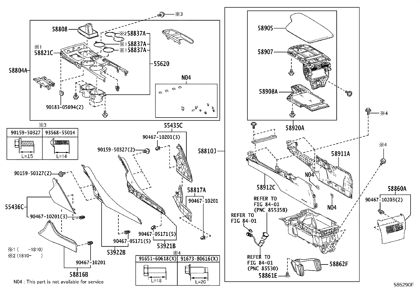 58862-24020 DUCT, CONSOLE BOX, NO.2 product image