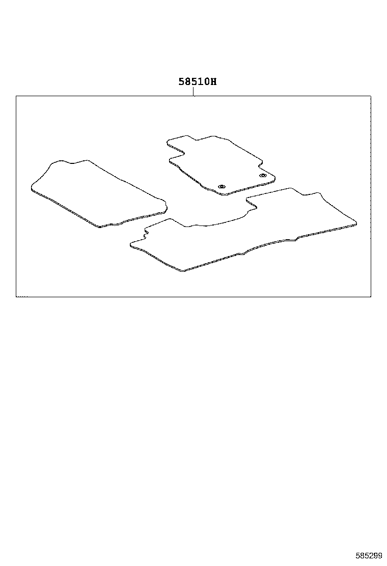 58563-06100 SILENCER, FRONT FLOOR, NO.3 product image