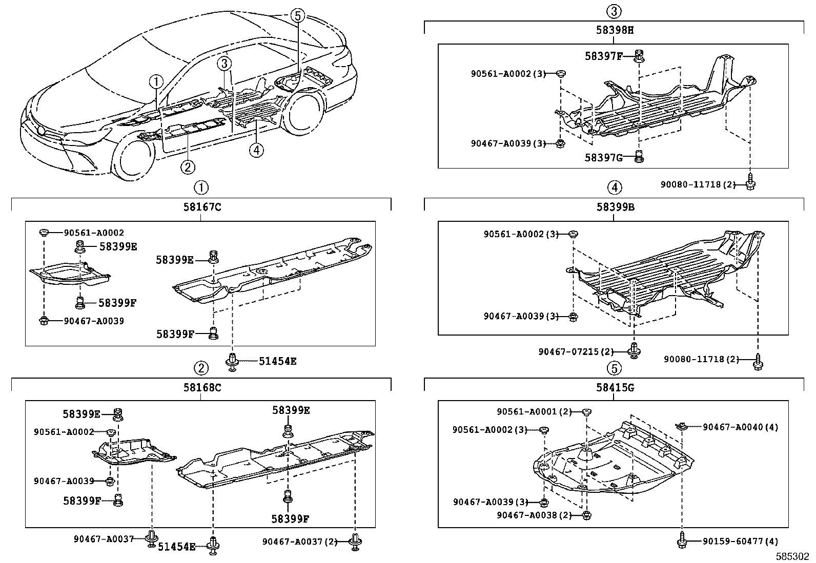 57604-07010 EXTENSION SUB-ASSY, REAR SIDE MEMBER, LH product image