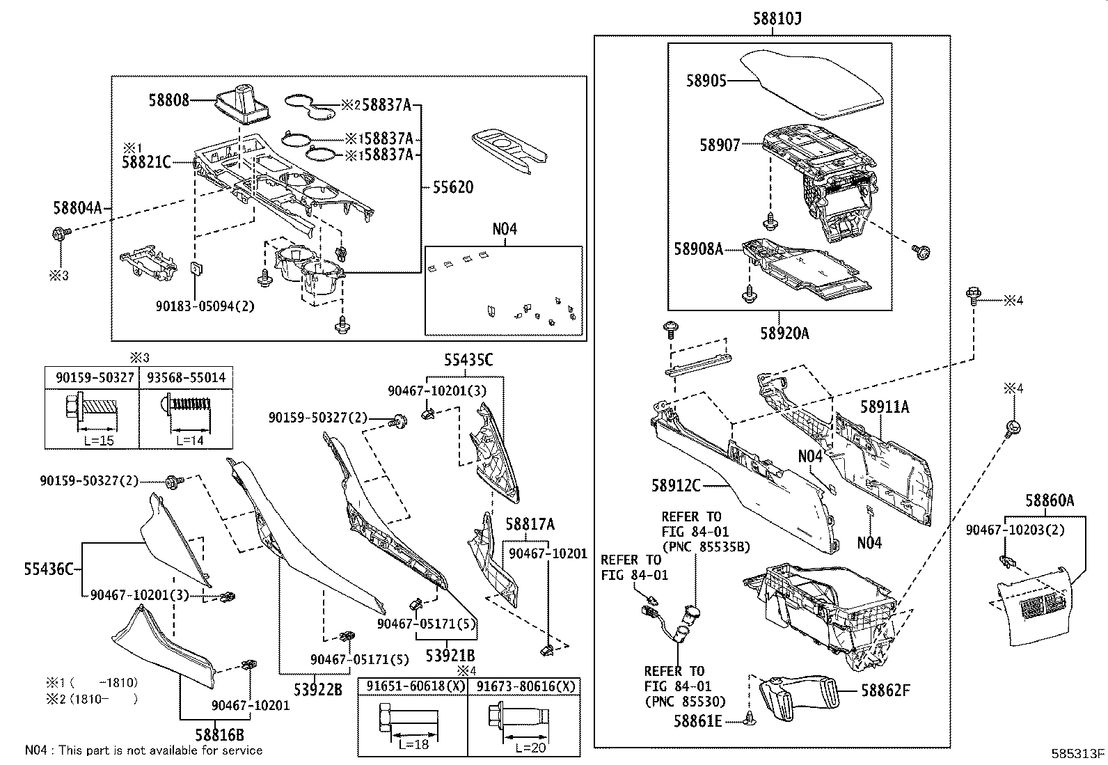 58862-24020 DUCT, CONSOLE BOX, NO.2 product image