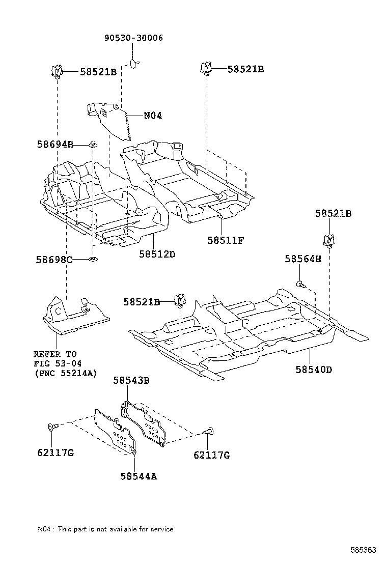 58510-06560-C0 CARPET ASSY, FLOOR, FRONT product image
