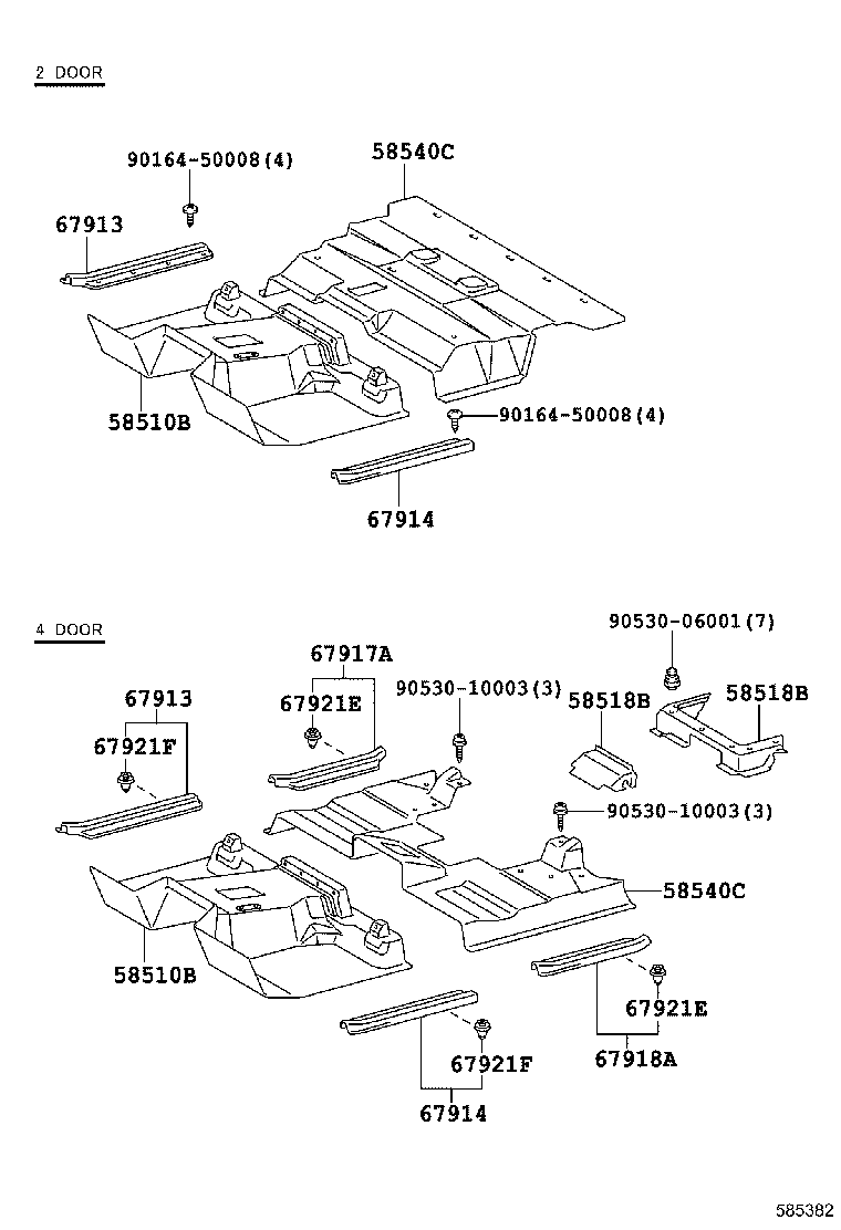 58581-60010-B0 MAT ASSY, REAR FLOOR product image