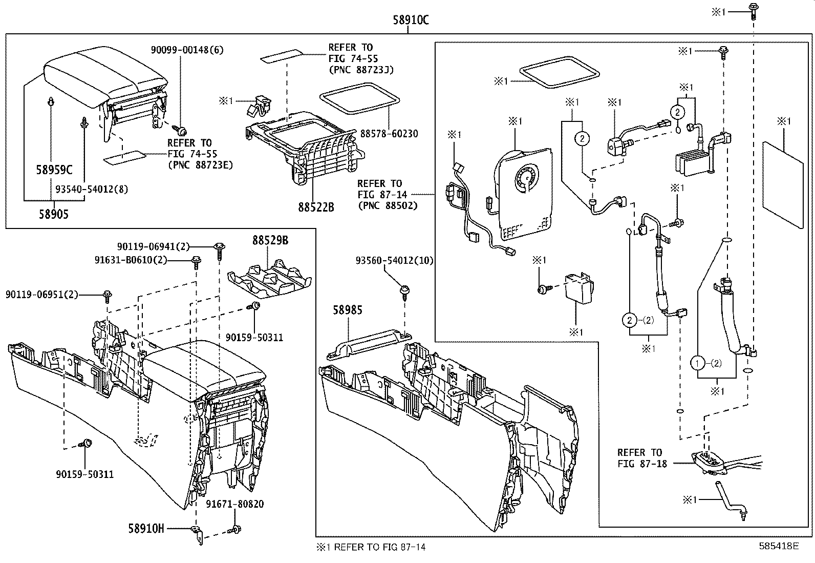 58808-60401 COVER SUB-ASSY, SHIFTING HOLE product image