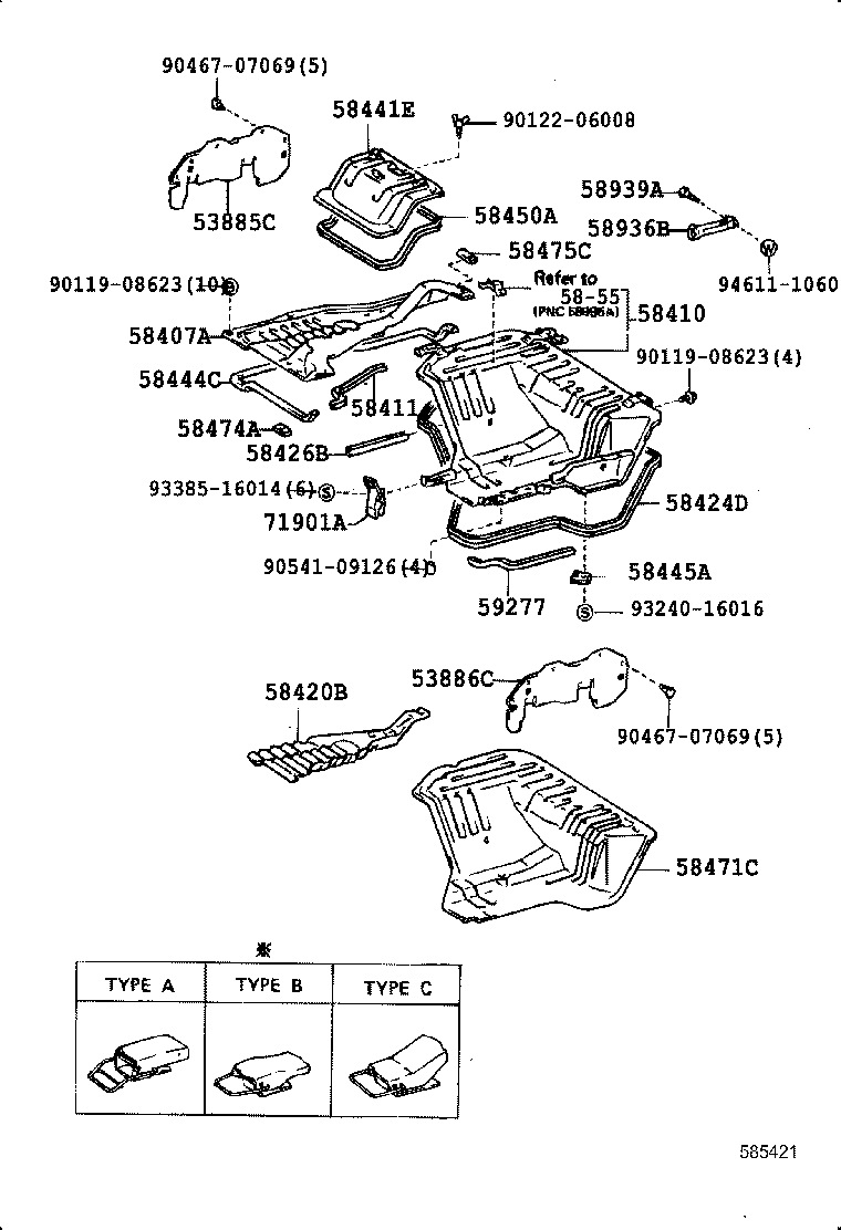 53702-95721 APRON SUB-ASSY, FRONT FENDER, LH product image