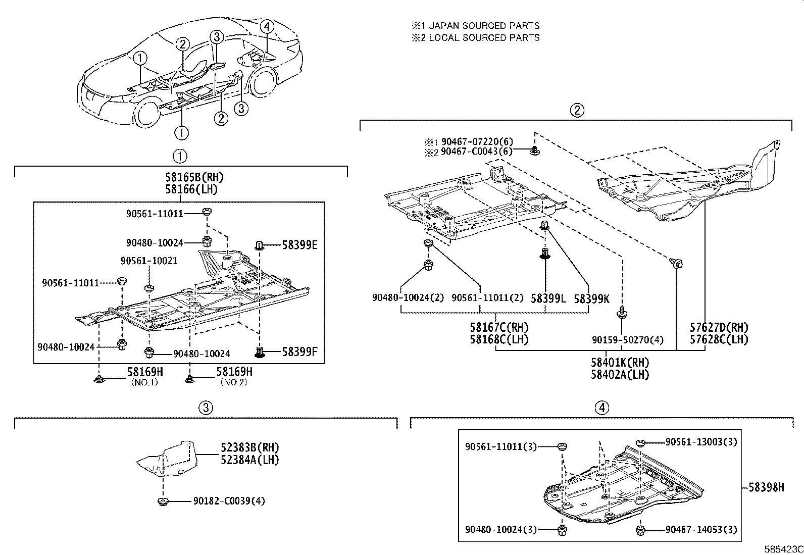 58307-0N040 PANEL SUB-ASSY, BODY LOWER BACK product image