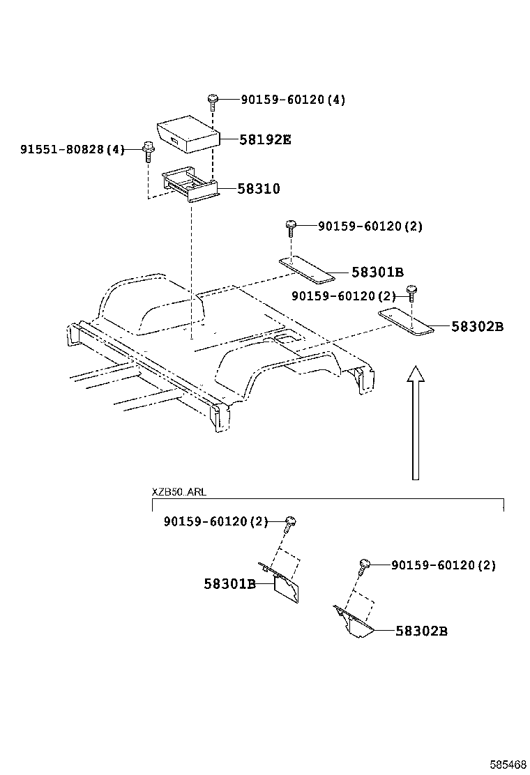 62429-36010 COVER, REAR FLOOR HOLE product image