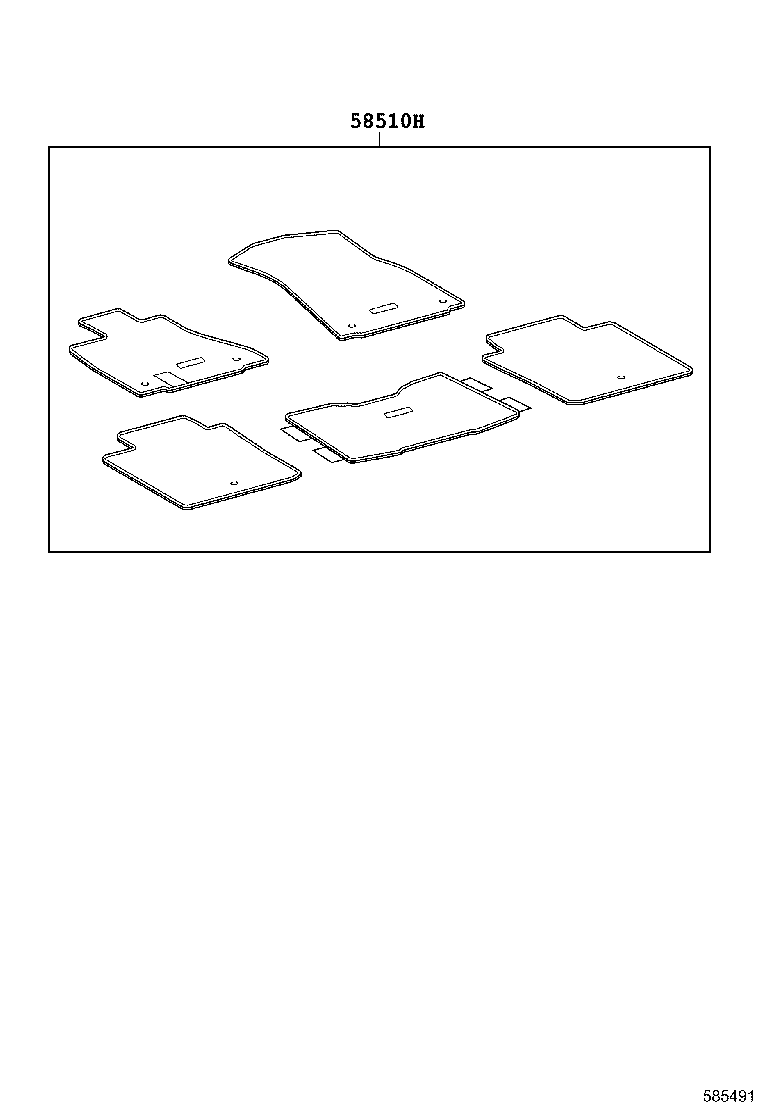 58571-0N030 PAD, FRONT FLOOR, FRONT product image