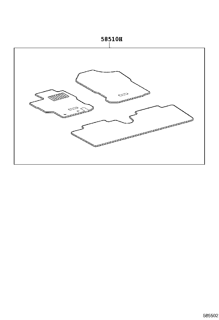 55216-0D040 PAD, DASH PANEL INSULATOR, NO.4 product image