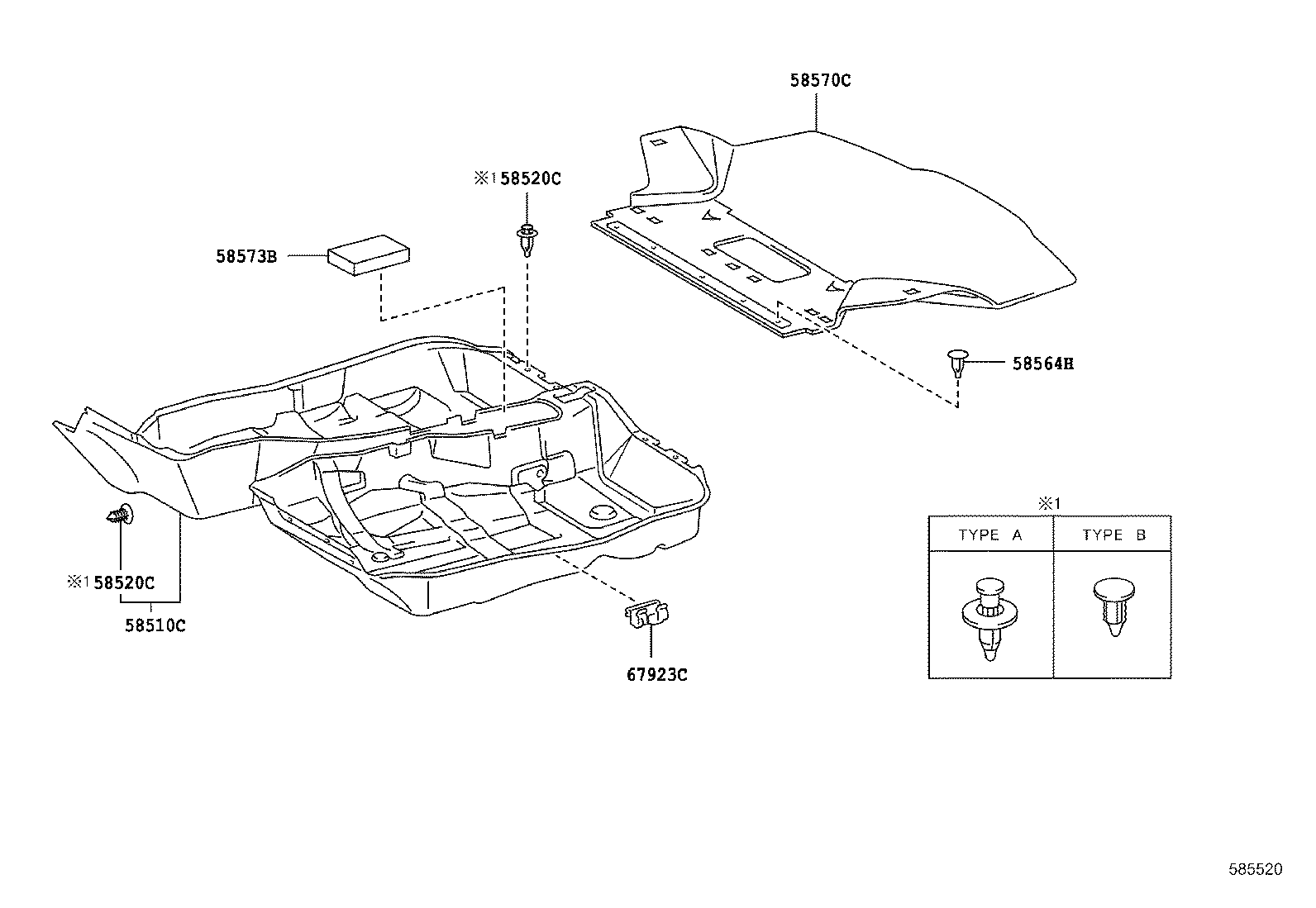 90467-06016 CLIP(FOR FRONT FLOOR CARPET) product image