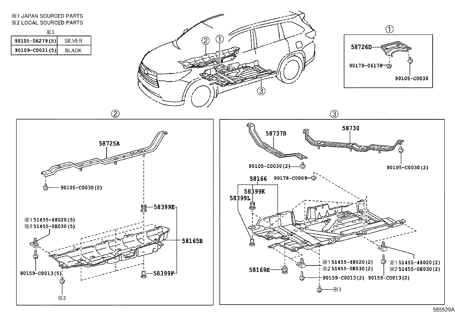 57832-0E060 REINFORCEMENT, REAR NO.1 SEAT LEG, FRONT NO.2 product image