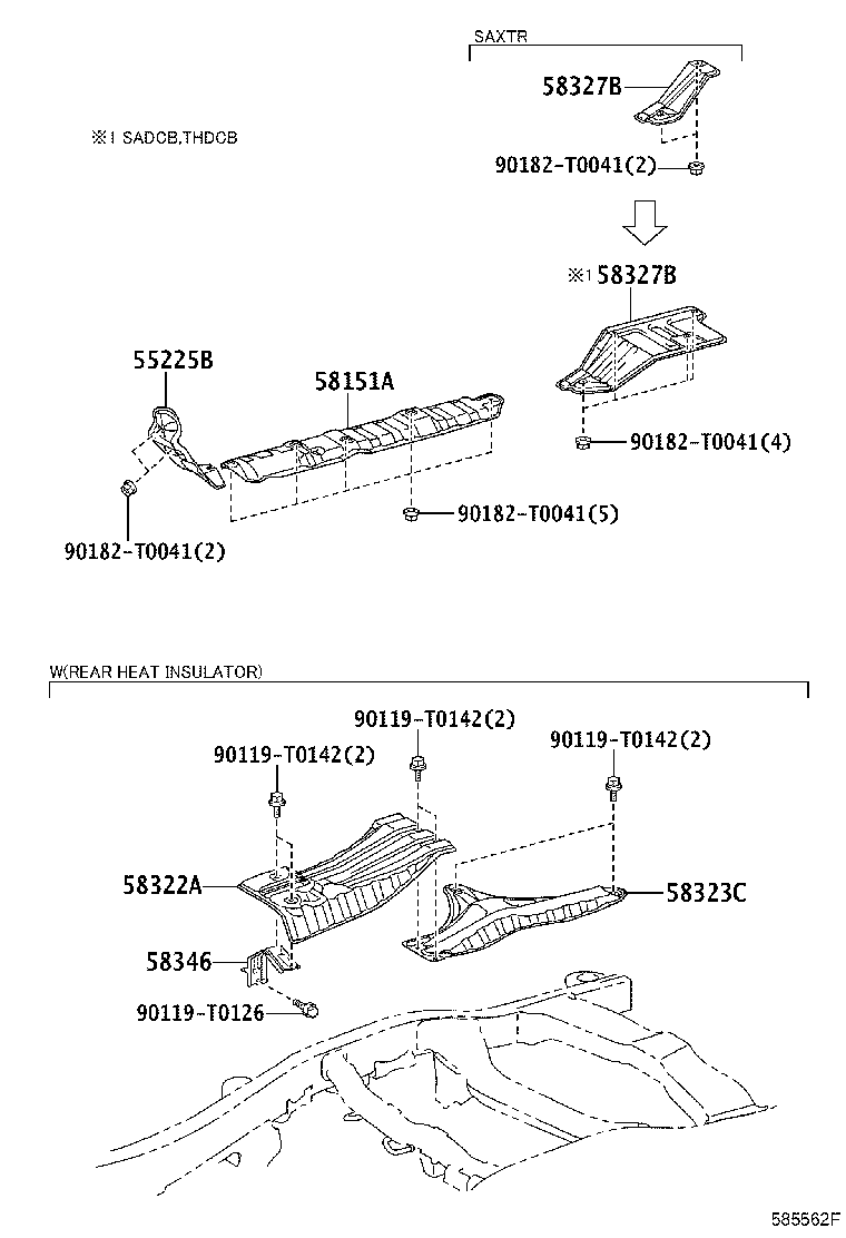 58151-KK010 INSULATOR, FLOOR HEAT, NO.1 product image