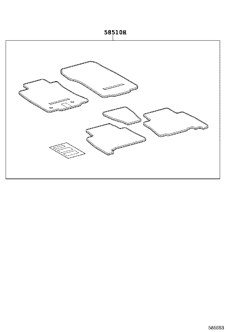 51012-0G020 RAIL SUB-ASSY, REAR FRAME product image