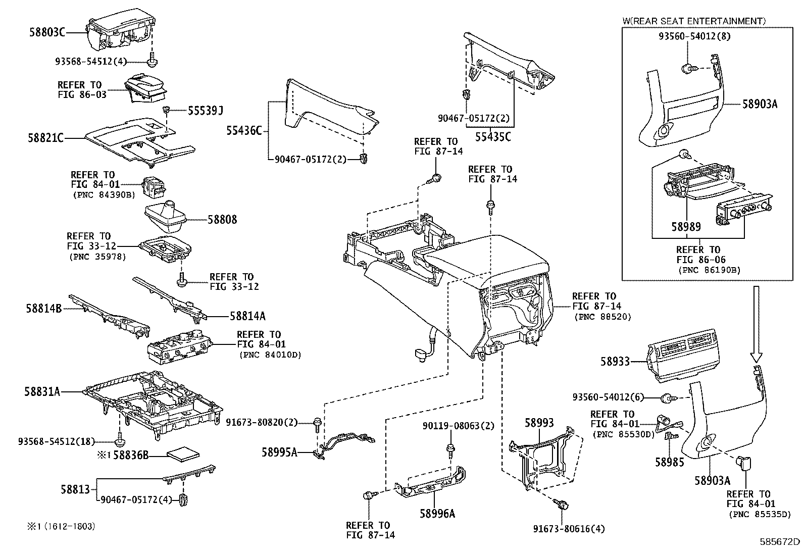 58821-60760 PANEL, CONSOLE, UPPER product image