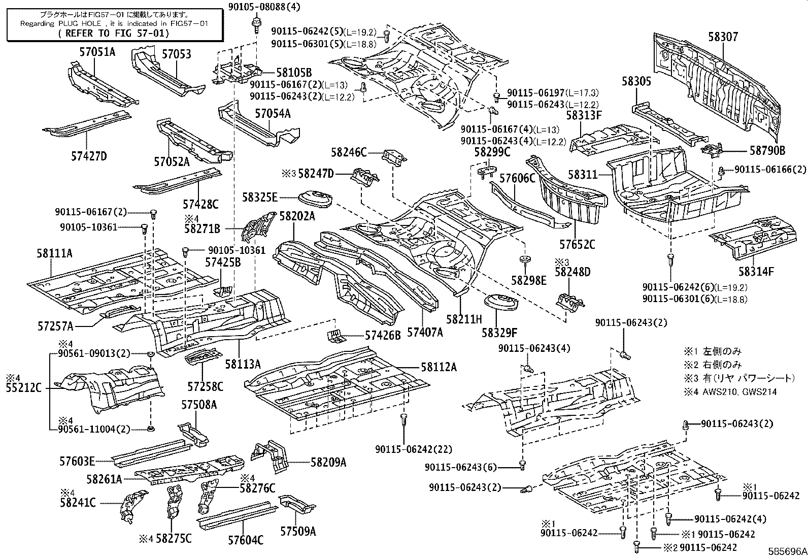 58307-30830 PANEL SUB-ASSY, BODY LOWER BACK product image