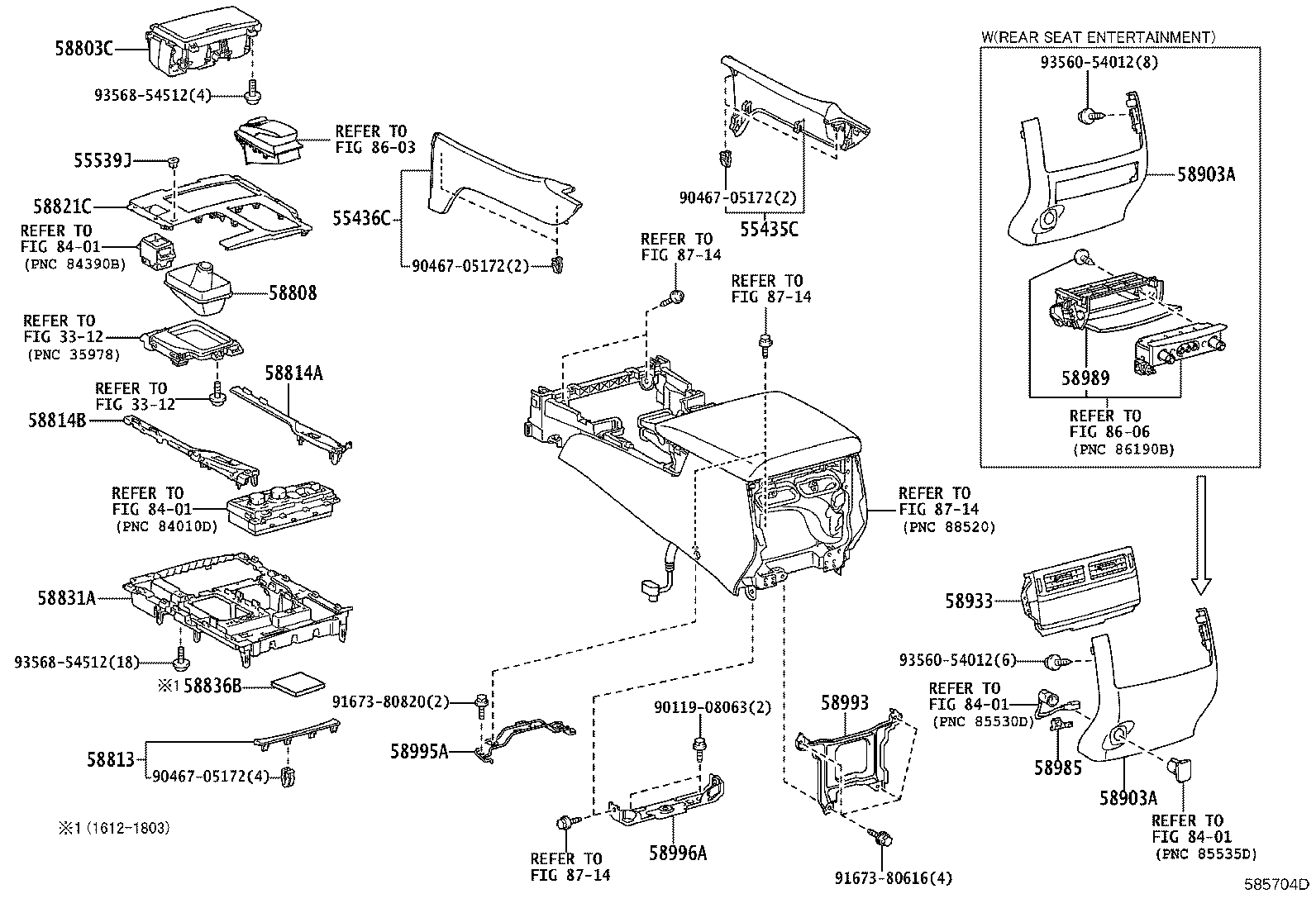 58821-60760 PANEL, CONSOLE, UPPER product image
