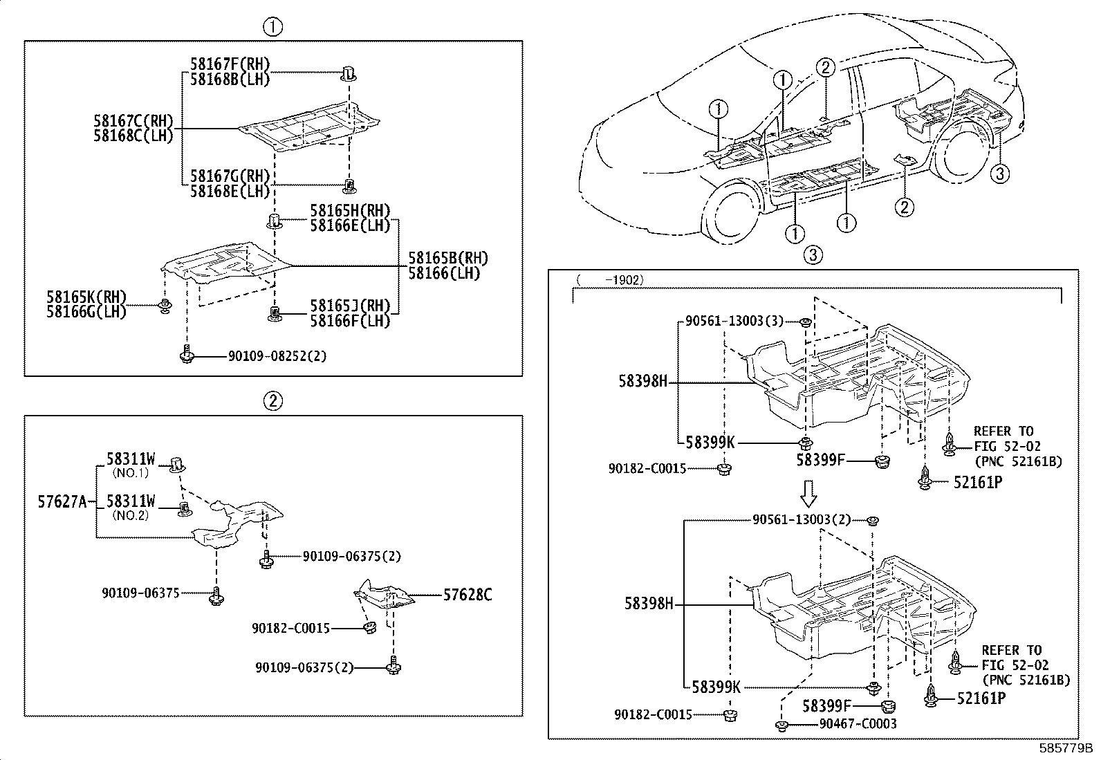 58166-02080 COVER, FRONT FLOOR, LH product image