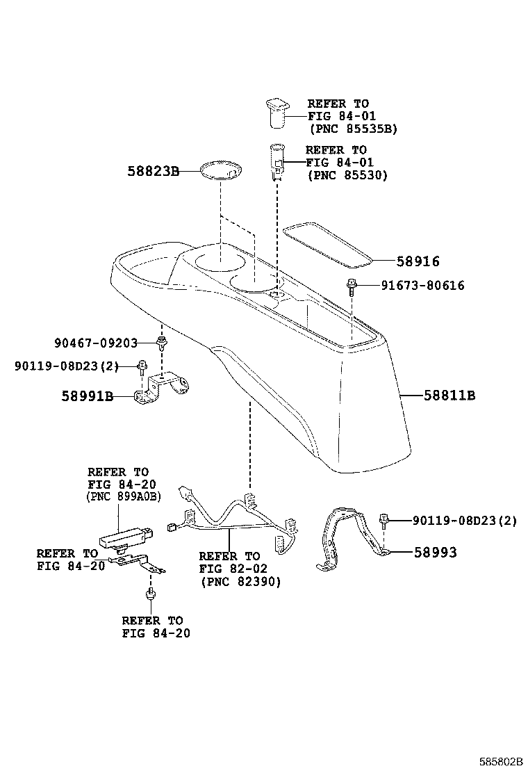 58811-47020 BOX, CONSOLE product image