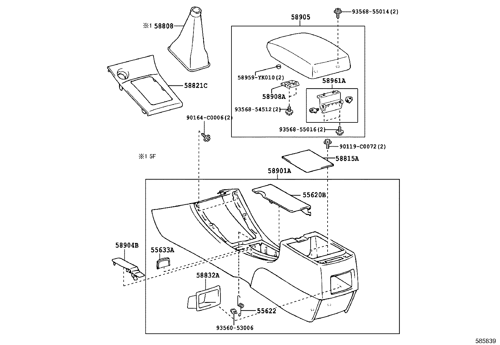 55539-12140 COVER, SPARE SWITCH HOLE product image
