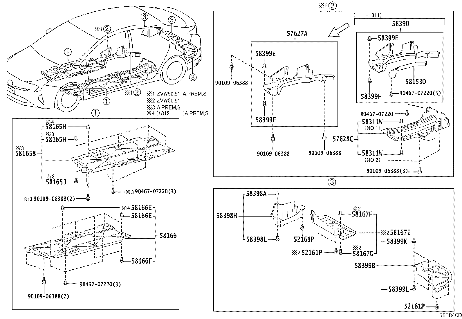 58351-47010 BRACKET, SPARE WHEEL CLAMP product image