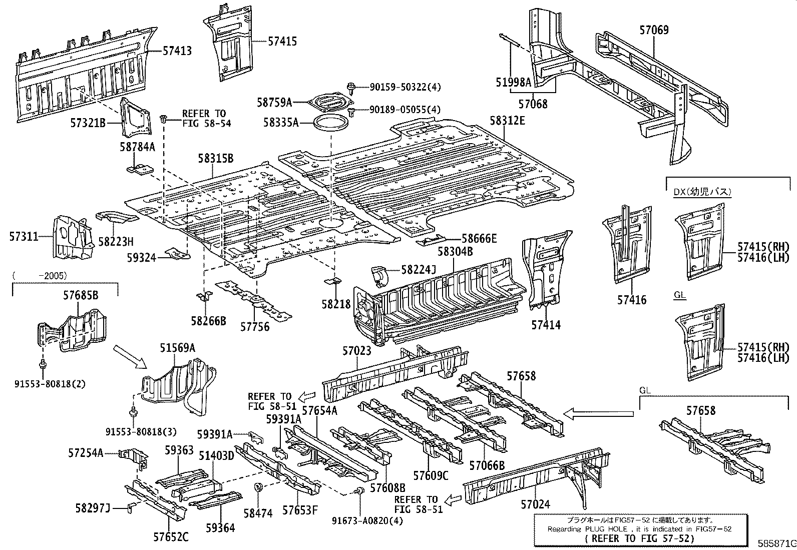 51403-26300 BRACKET SUB-ASSY, ENGINE REAR MOUNTING product image