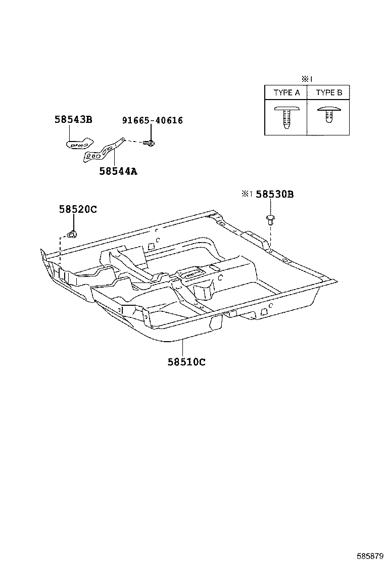 58510-1E282-C0 CARPET ASSY, FRONT FLOOR, FRONT product image