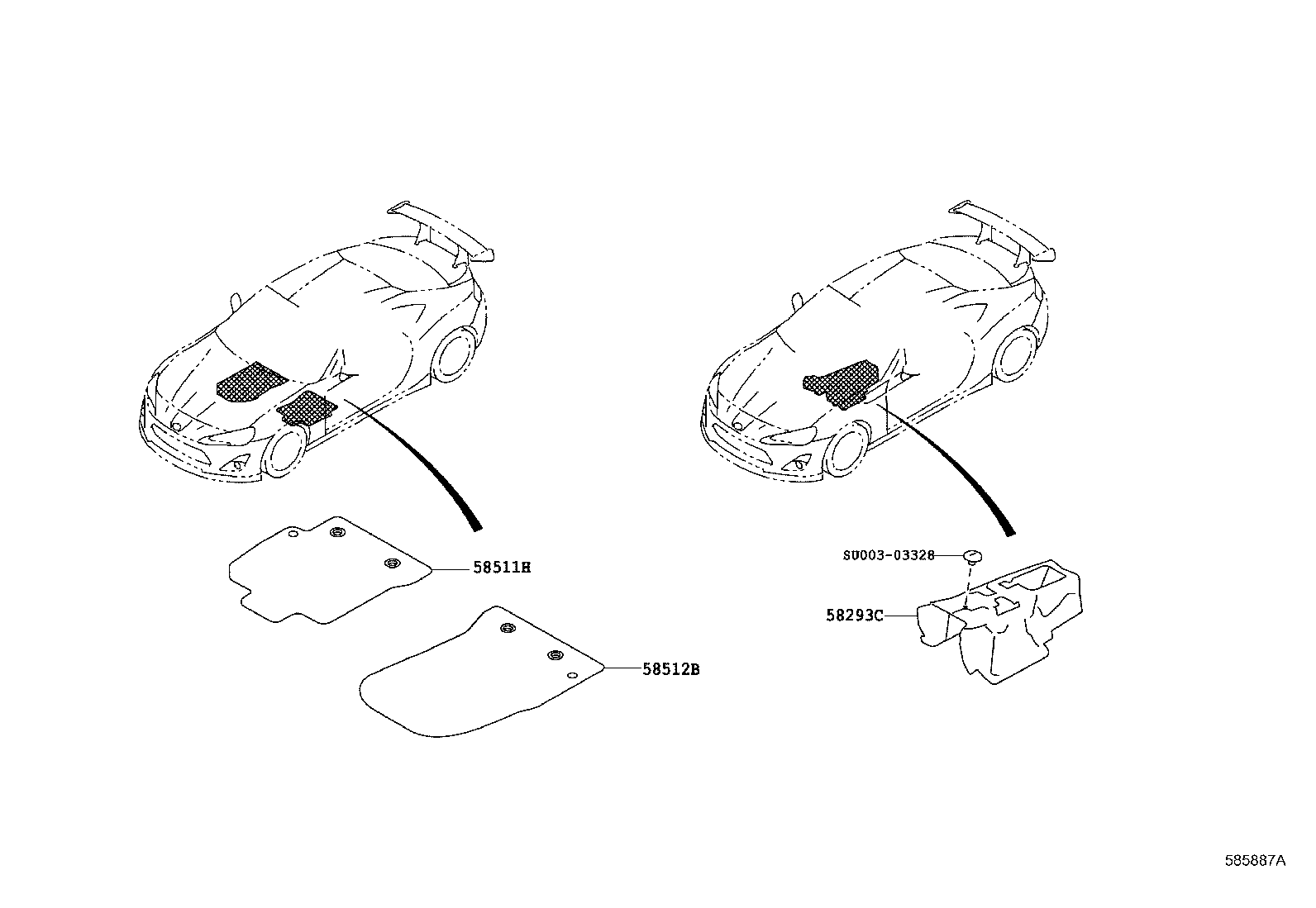 58511-18010 MAT, FLOOR, FRONT RH product image