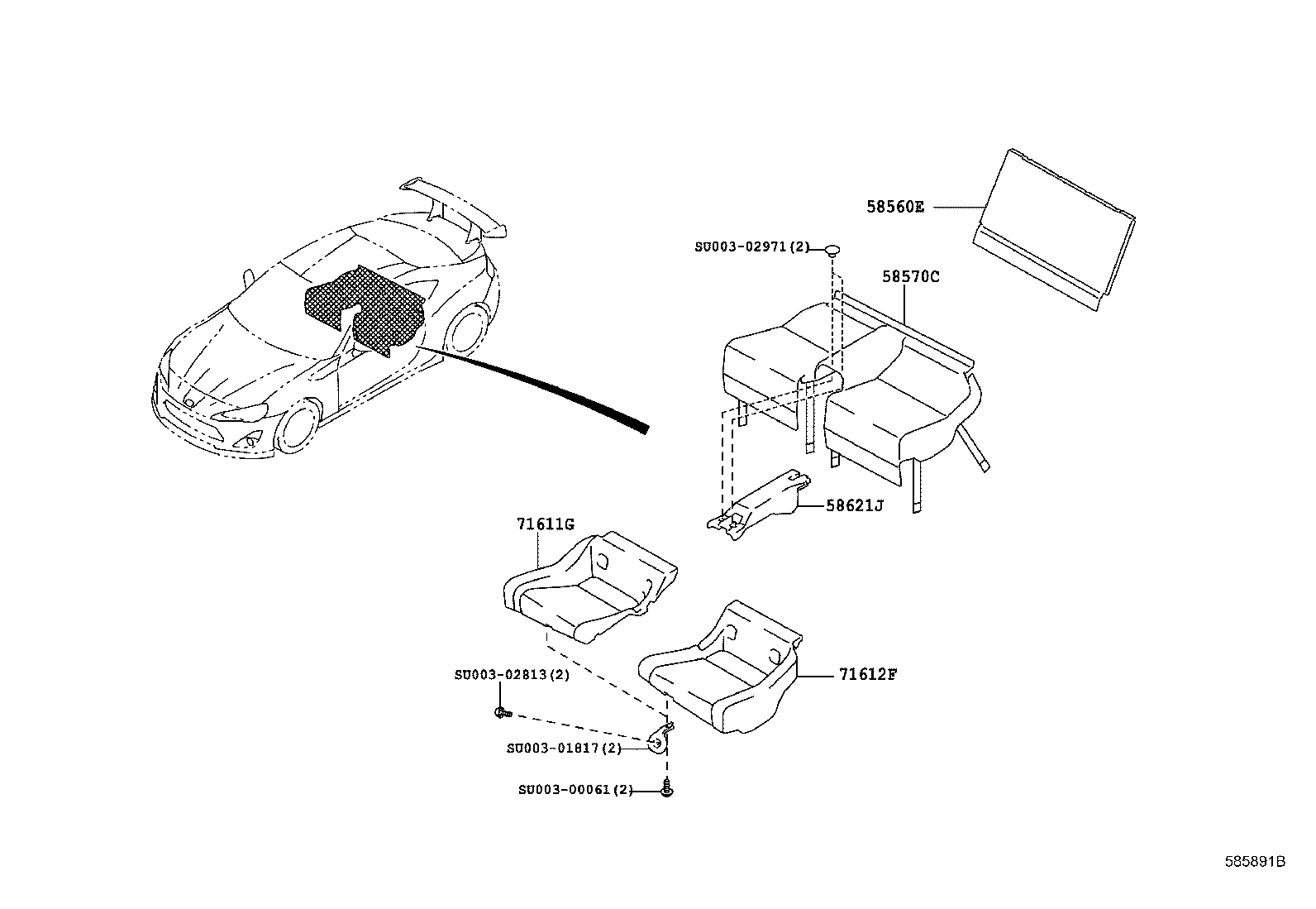 58511-18010 MAT, FLOOR, FRONT RH product image