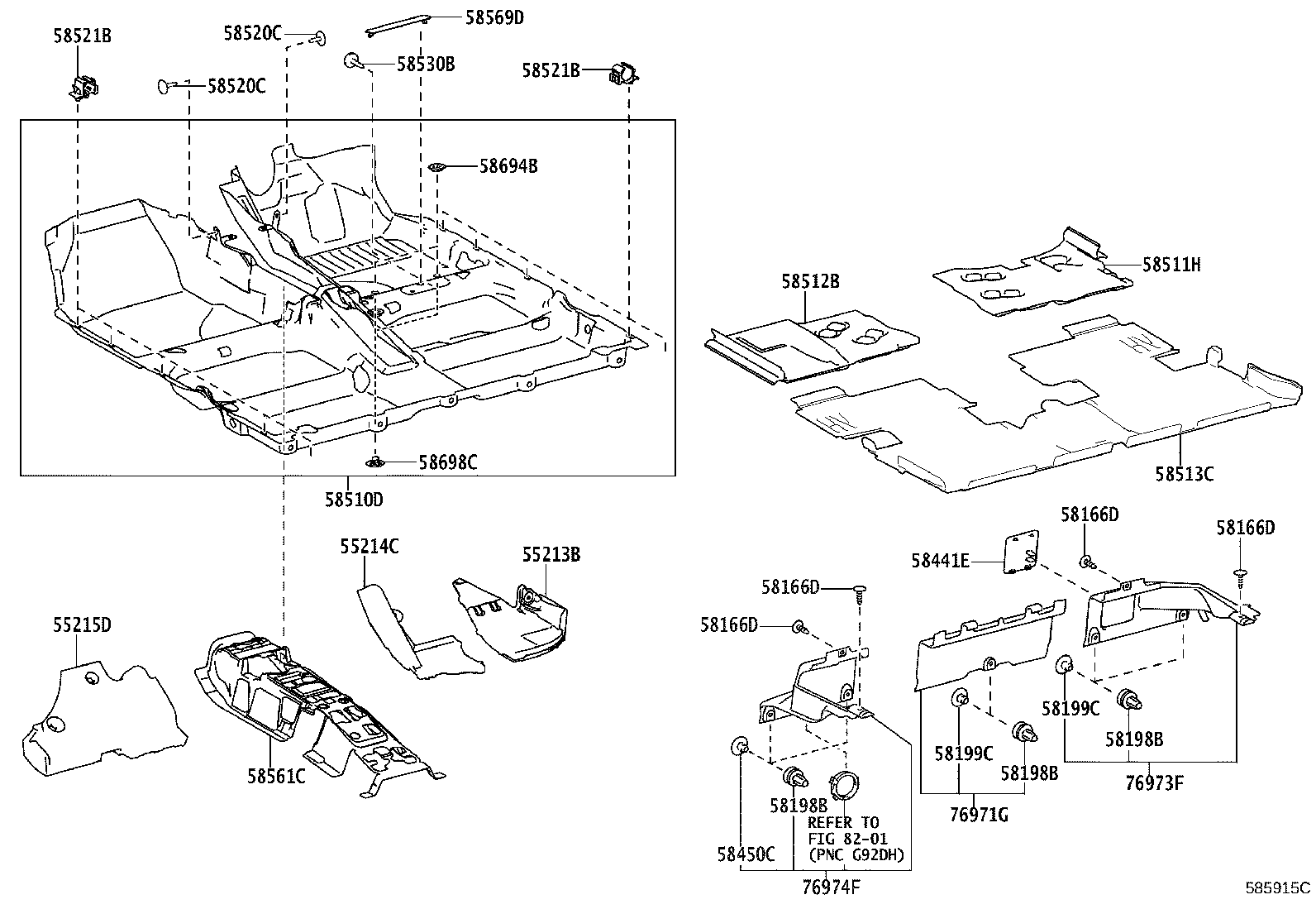 58512-12271 MAT, FLOOR, FRONT LH product image