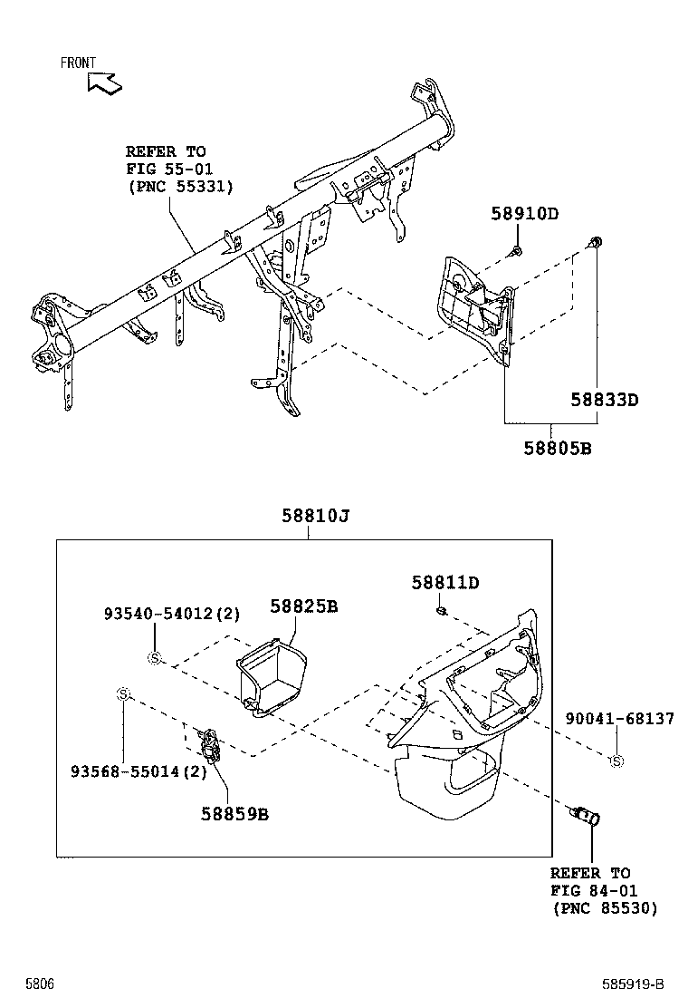 58810-B1010-B0 BOX ASSY, CONSOLE product image
