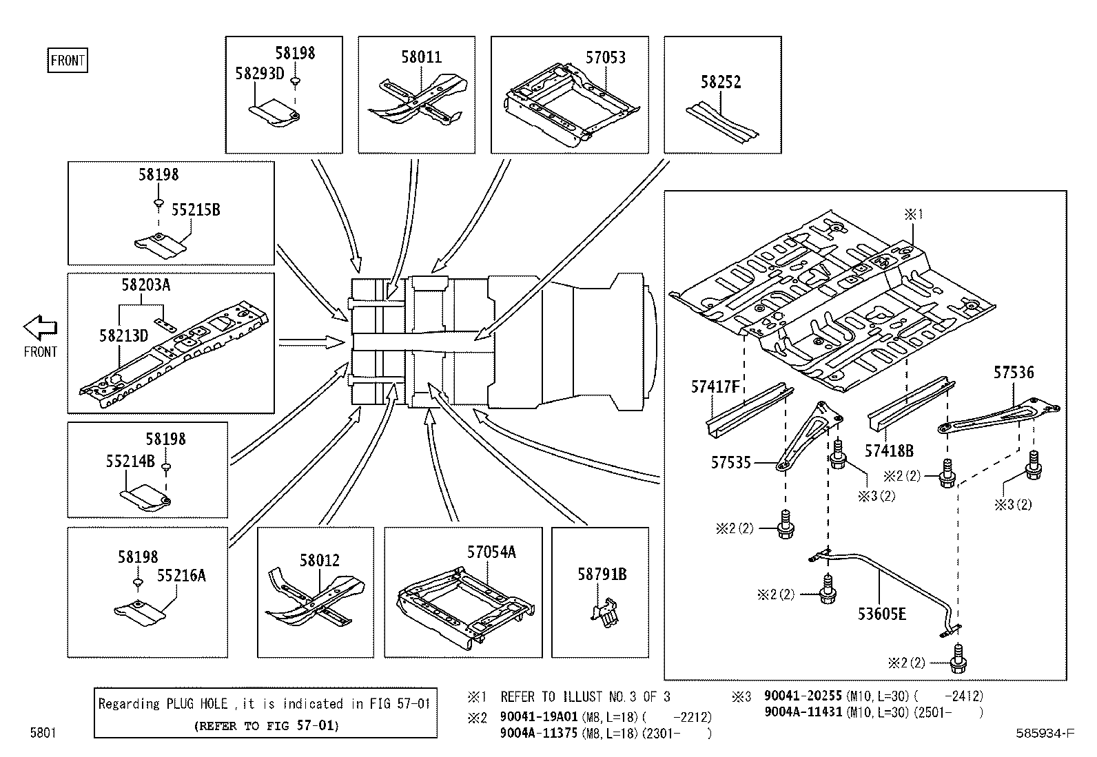 52185-BZ080 BRACKET, REAR BUMPER  MOUNTING product image