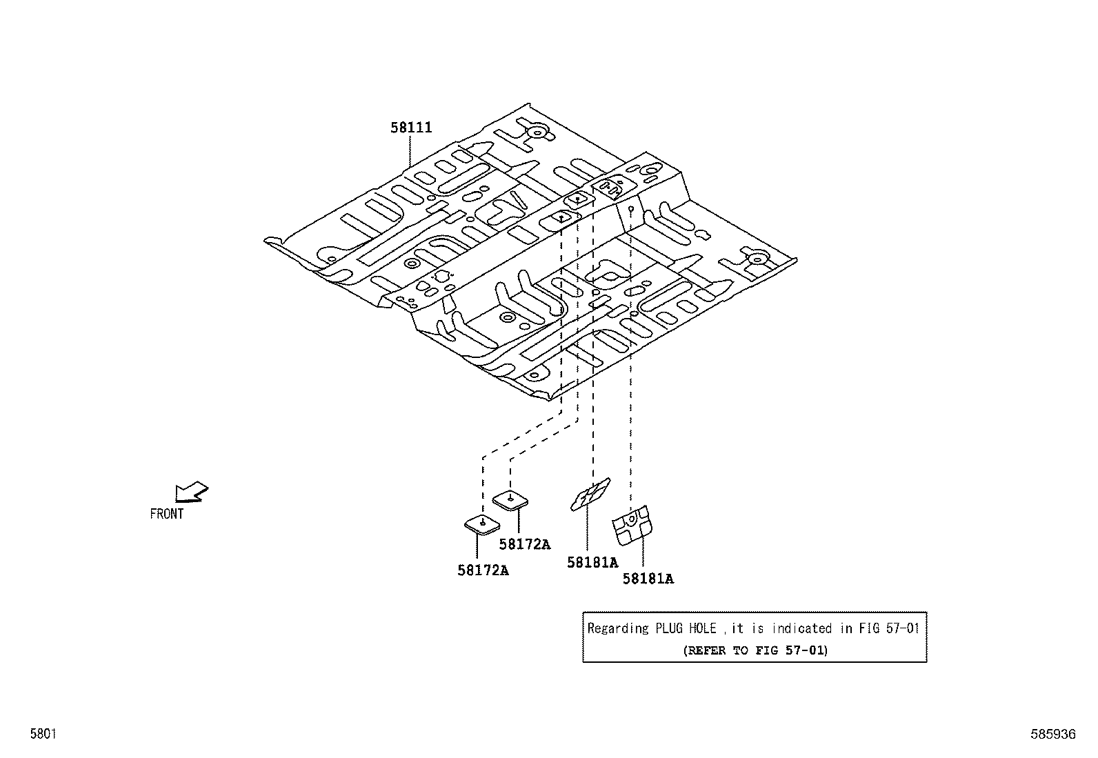 52185-BZ080 BRACKET, REAR BUMPER  MOUNTING product image