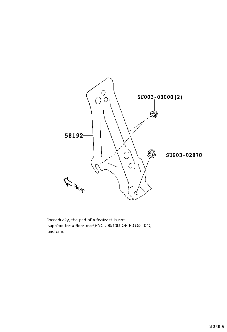 SU003-06254 PANEL, FRONT FLOOR, CENTER product image