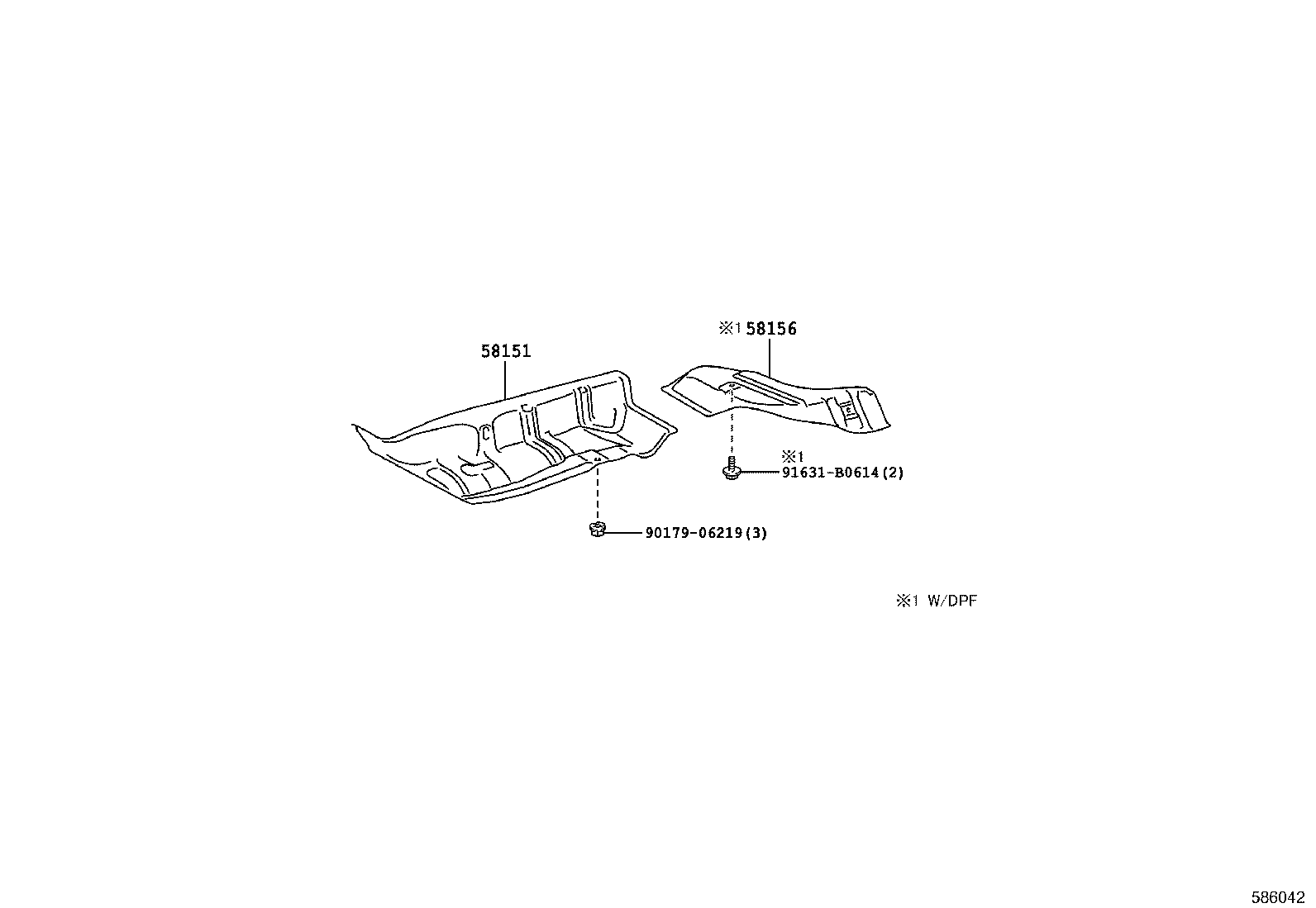 58151-60140 INSULATOR, FRONT FLOOR HEAT, NO.1 product image