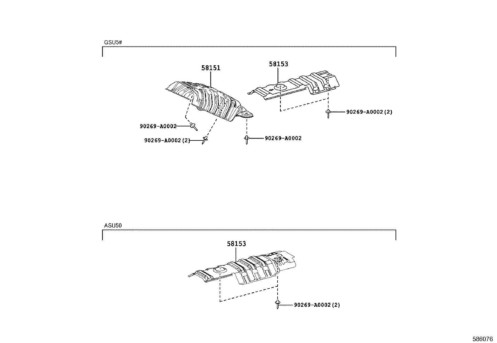 58151-0E050 INSULATOR, FRONT FLOOR HEAT, NO.1 product image