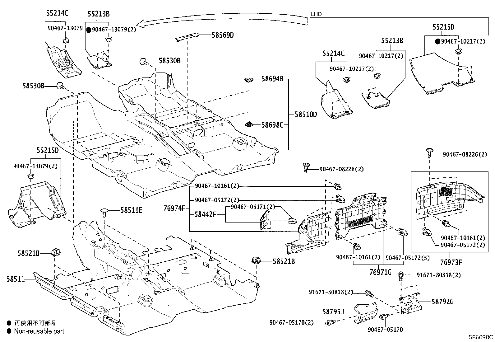 58792-47010 SUPPORT, JACK CARRIER product image