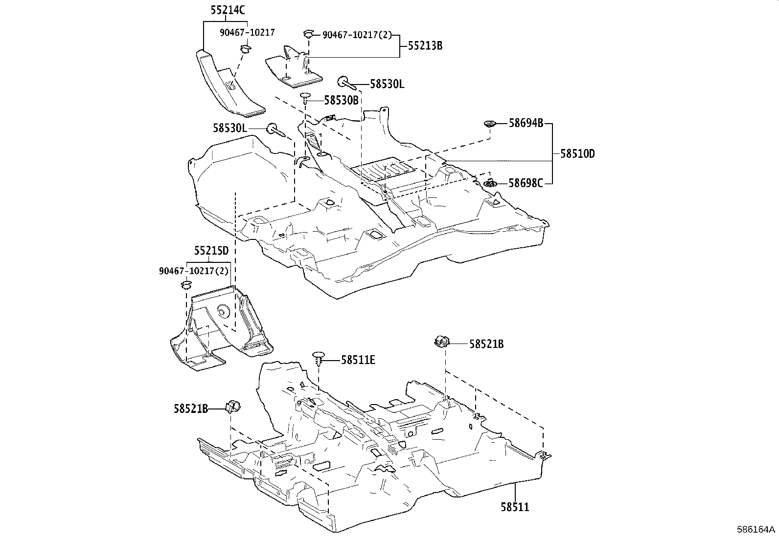 58511-10540 MAT, FLOOR, FRONT product image