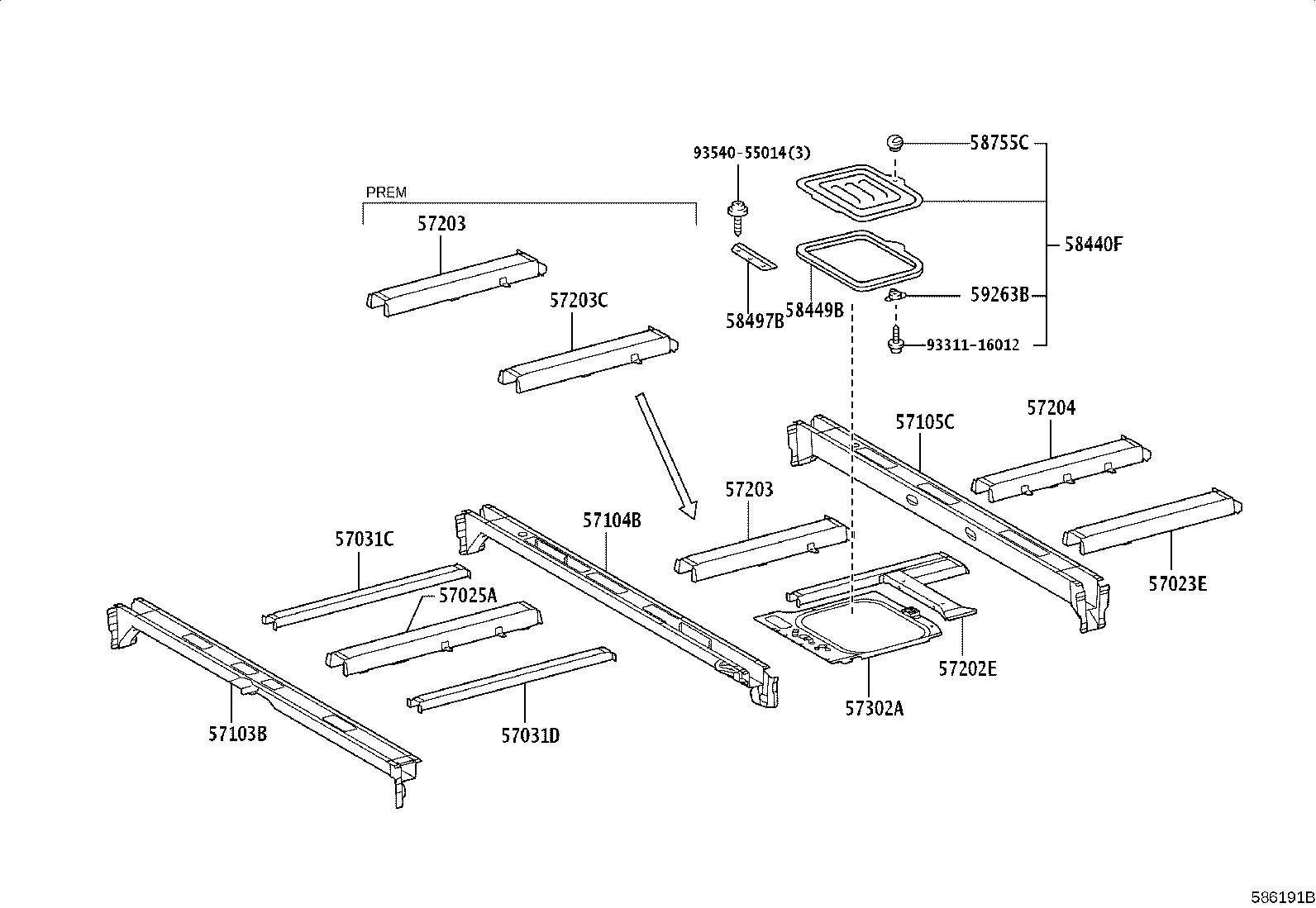 65604-36010 PANEL, REAR FLOOR SIDE, REAR LH product image