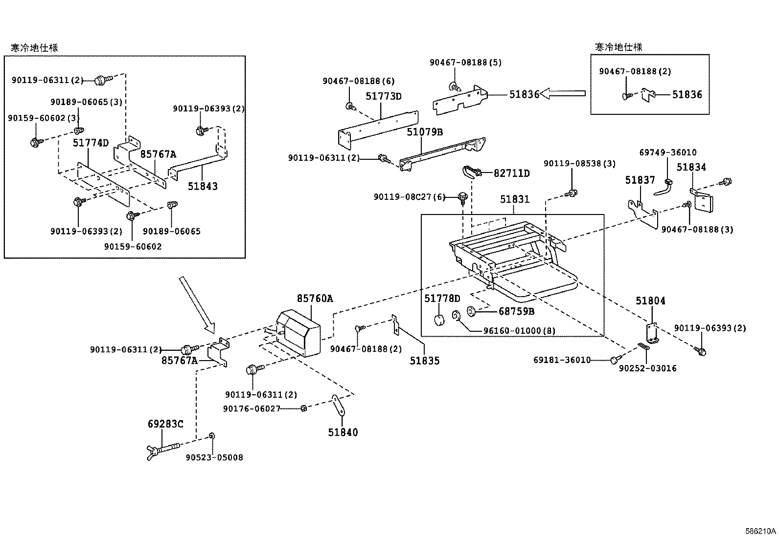 65604-36010 PANEL, REAR FLOOR SIDE, REAR LH product image
