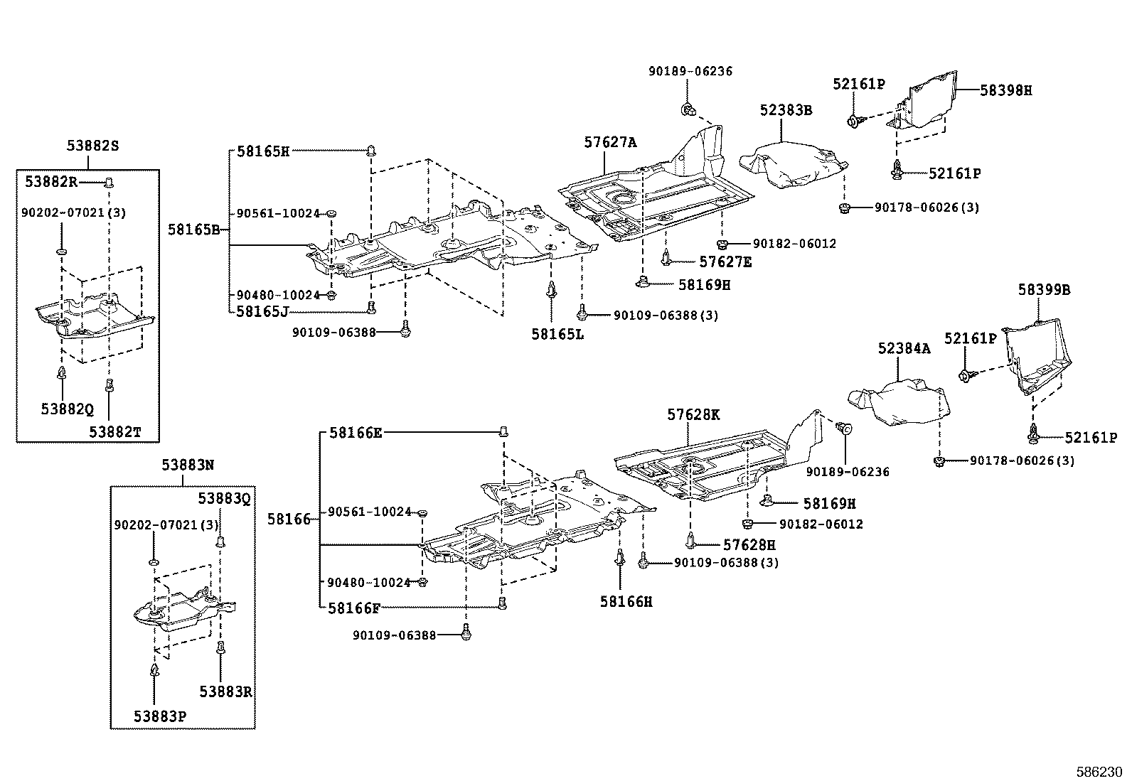 58308-11030 PANEL SUB-ASSY, BODY LOWER BACK product image