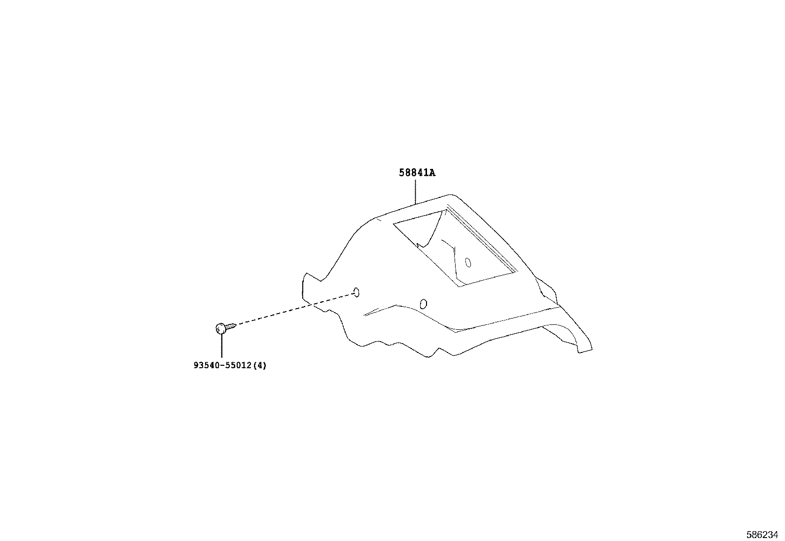 58841-36050-B0 COVER, SHIFTING HOLE product image