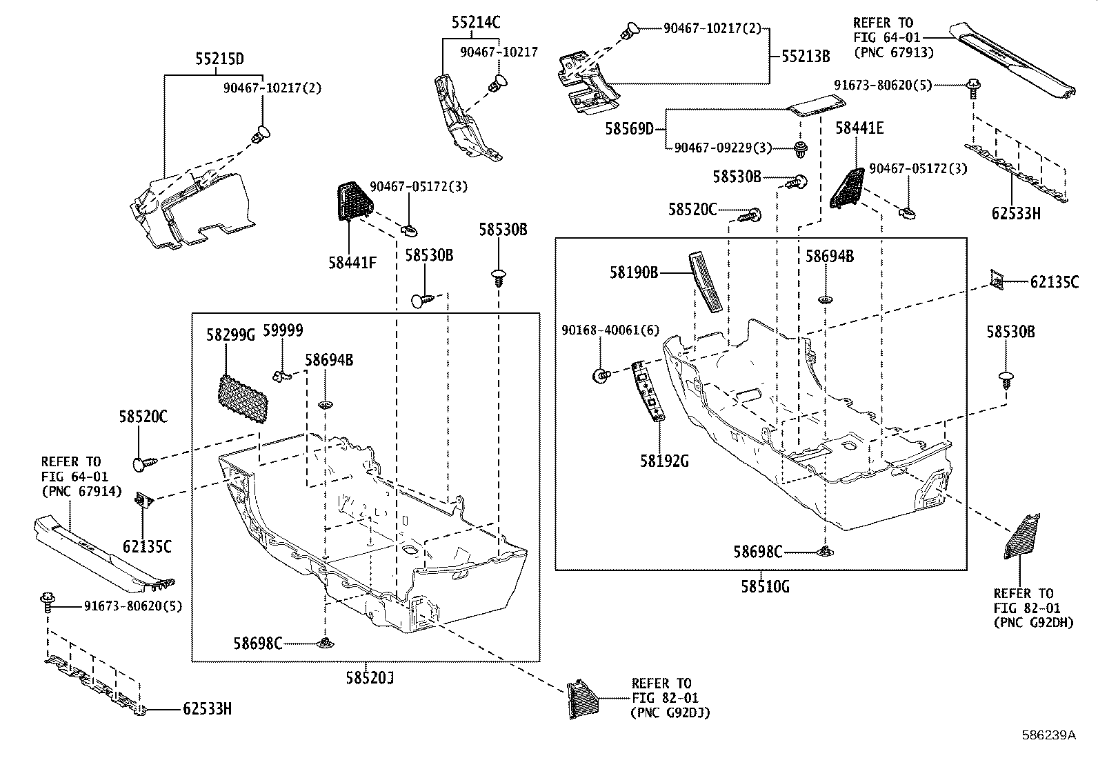 58520-11040-C1 CARPET ASSY, FLOOR, FRONT LH product image