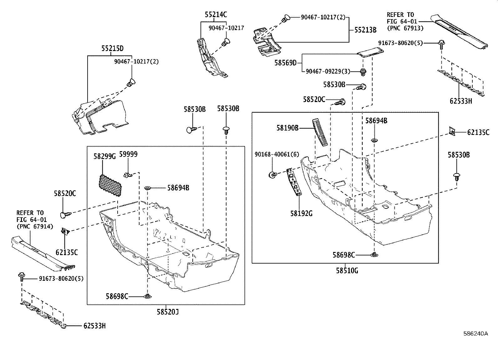 58520-11040-C1 CARPET ASSY, FLOOR, FRONT LH product image
