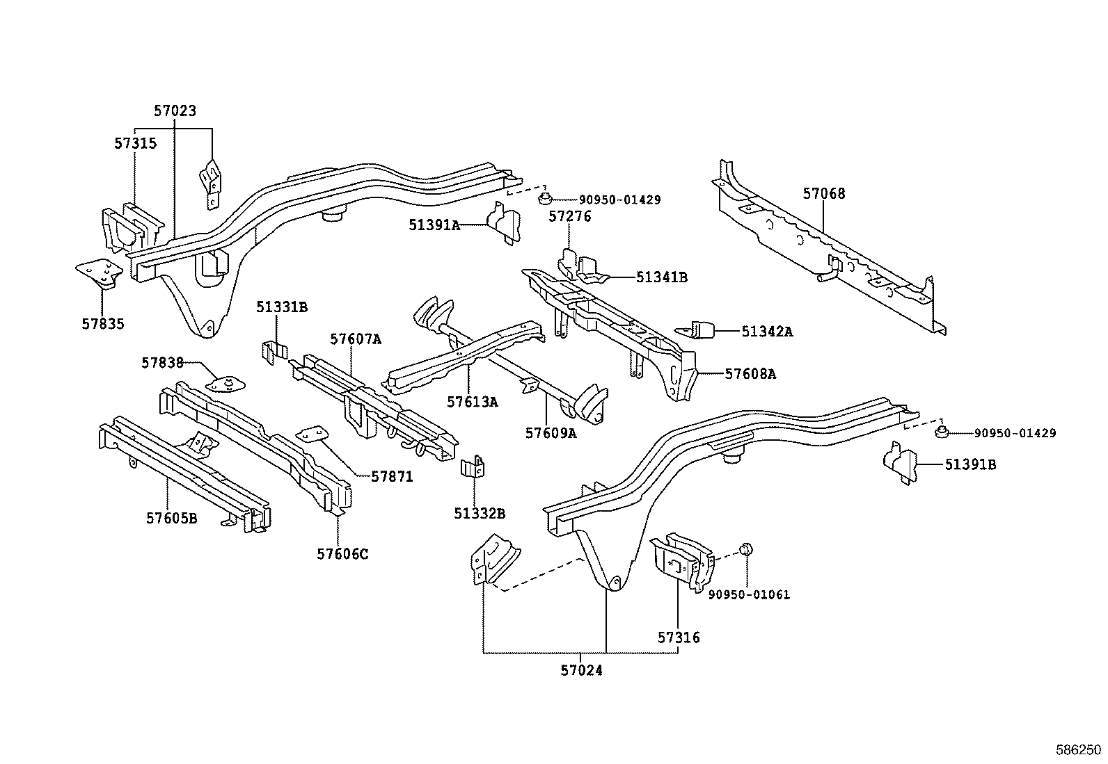 58021-28180 PANEL SUB-ASSY, HEADER product image
