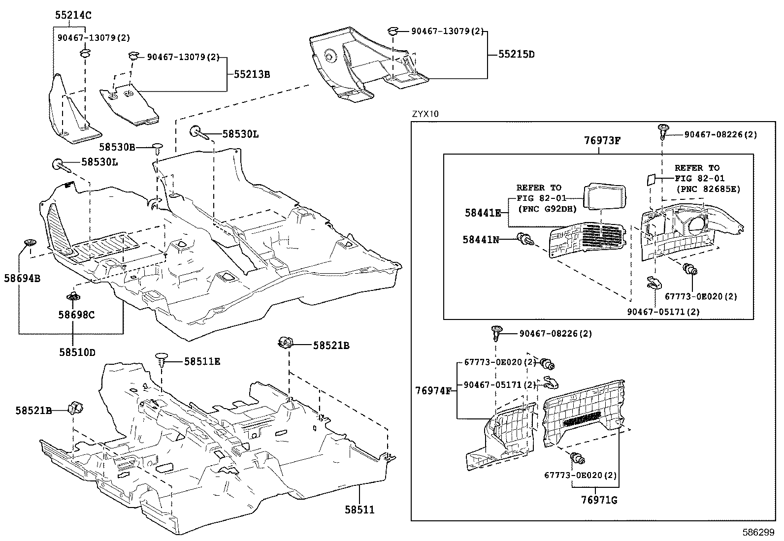 58511-F4010 MAT, FLOOR, FRONT product image
